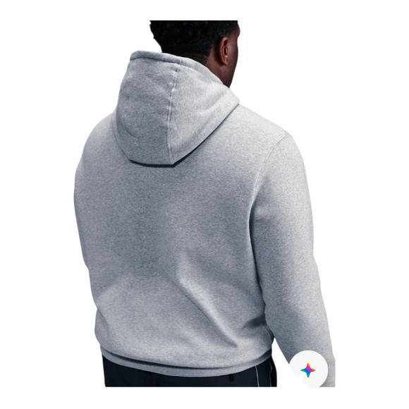 Nike Sweatshirt Mens Size XXL 2XL Gray Heather Club Fleece Hoodie FN3859 063 New - Picture 4 of 9